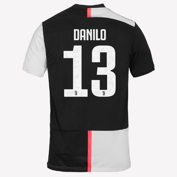 Camiseta Juventus NO.13 Danilo 1ª Kit 2019 2020 Blanco Negro